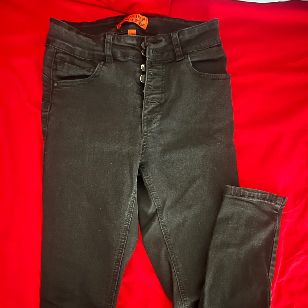 Women wax jeans